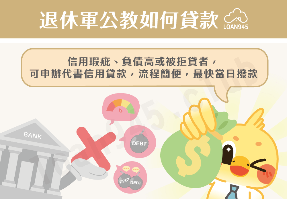退休軍公教如何貸款【貸款就找我】