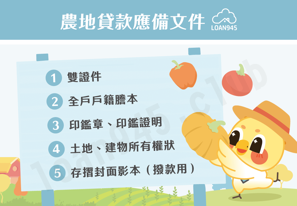 農地貸款應備文件【貸款就找我】