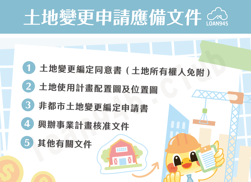 土地變更申請應備文件【貸款就找我】