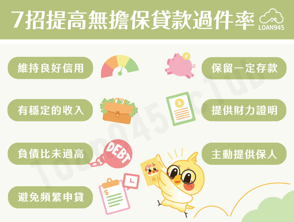 7招提高無擔保貸款過件率【貸款就找我】