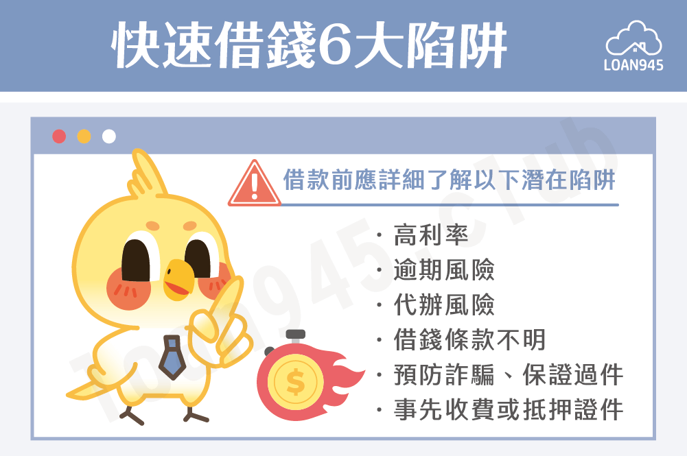 快速借錢6大陷阱【貸款就找我】