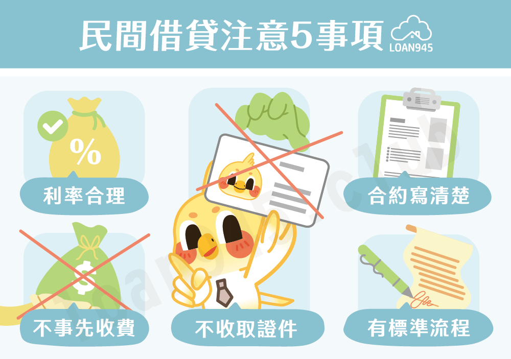 民間借貸注意5事項【貸款就找我】